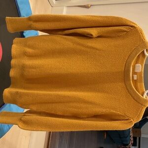 GAP Men's Yellow Cardigan Sweater
